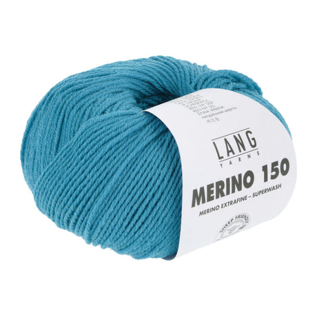 Lang Yarns Merino 150 Yarn, 150m / 50g – Turquoise (0178)