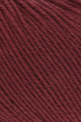 Lang Yarns Merino 150 Yarn, 150m / 50g – Dark Red Mélange (0262), yarn texture