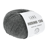 Lang Yarns Merino 150 Yarn, 150m / 50g – Dark Grey Mélange (0270)