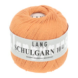 Lang Yarns Schulgarn 10/4 – 100% cotton yarn, 50g/160m – Tangarine (0028)