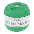 Lang Yarns Schulgarn 10/4 – 100% cotton yarn, 50g/160m – Green (0040)