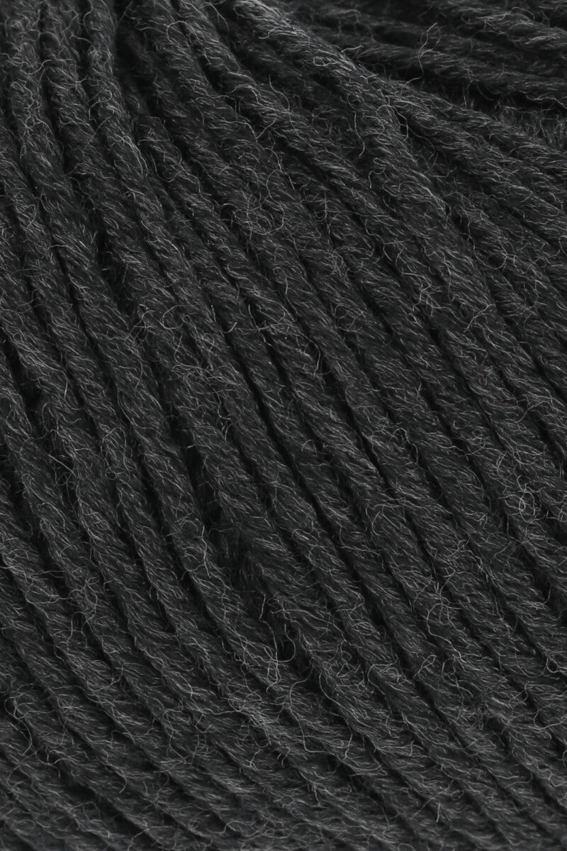 Lang Yarns Merino 120 Yarn, 120m / 50g – Anthracite Mélange (0005), yarn texture