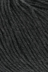 Lang Yarns Merino 120 Yarn, 120m / 50g – Anthracite Mélange (0005), yarn texture