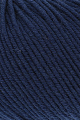 Lang Yarns Merino 120 Yarn, 120m / 50g – Navy (0035), yarn texture