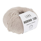 Lang Yarns Merino 120 Yarn, 120m / 50g – Light Beige (0096)