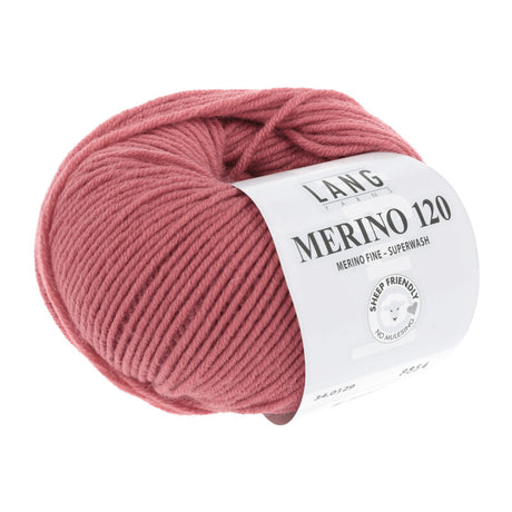 Lang Yarns Merino 120 Yarn, 120m / 50g – Melon (0129)