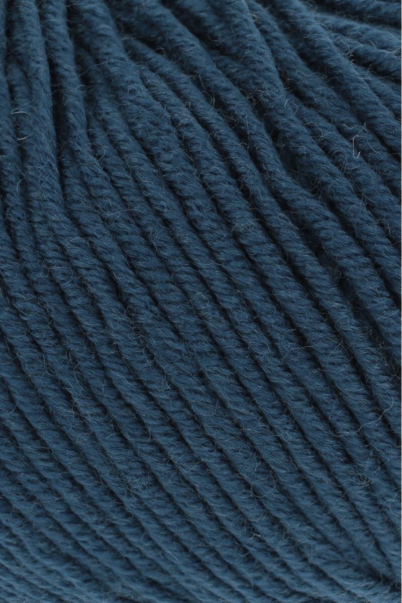 Lang Yarns Merino 120 Yarn, 120m / 50g – Steel Blue (0133), yarn texture