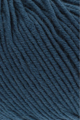 Lang Yarns Merino 120 Yarn, 120m / 50g – Steel Blue (0133), yarn texture