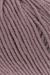 Lang Yarns Merino 120 Yarn, 120m / 50g – Dark Dusky Pink (0148), yarn texture