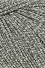 Lang Yarns Merino 120 Yarn, 120m / 50g – Forest Green/Beige Mouliné (0155), yarn texture