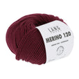 Lang Yarns Merino 120 Yarn, 120m / 50g – Dark Red (0163)