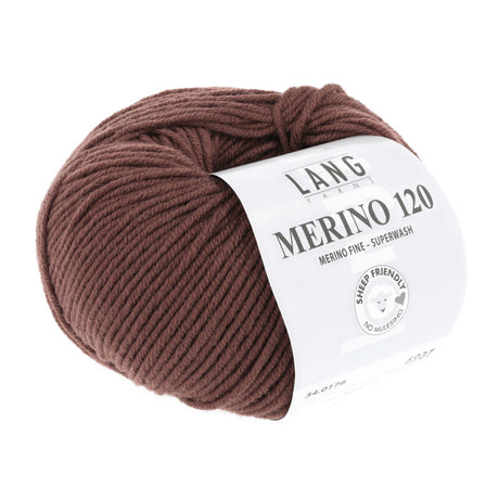 Lang Yarns Merino 120 Yarn, 120m / 50g – Cognac (0176)