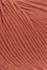 Lang Yarns Merino 120 Yarn, 120m / 50g – Brick (0211), yarn texture