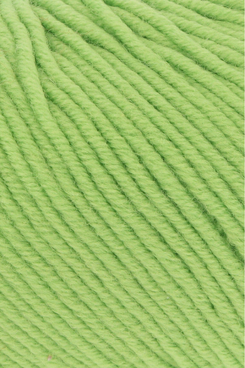 Lang Yarns Merino 120 Yarn, 120m / 50g – Lime (0244), yarn texture