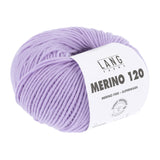 Lang Yarns Merino 120 Yarn, 120m / 50g – Light Lavender (0245)