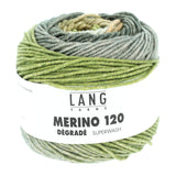 Lang Yarns Merino 120 Dégradé – 50g / 120m – Olive/Corn (0014)