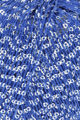 Lang Yarns Paillettes – 25g / 112m – Blue/Silver (0006) – detail