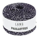 Lang Yarns Paillettes – 25g / 112m – Blue Marine-Silver (0035)