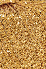Lang Yarns Paillettes – 25g / 112m – Yellow Gold (0049) – detail