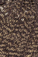 Lang Yarns Paillettes – 25g / 112m – Brown/Gold (0068) – detail