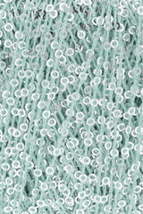 Lang Yarns Paillettes – 25g / 112m – Aqua/Silver (0072) – detail