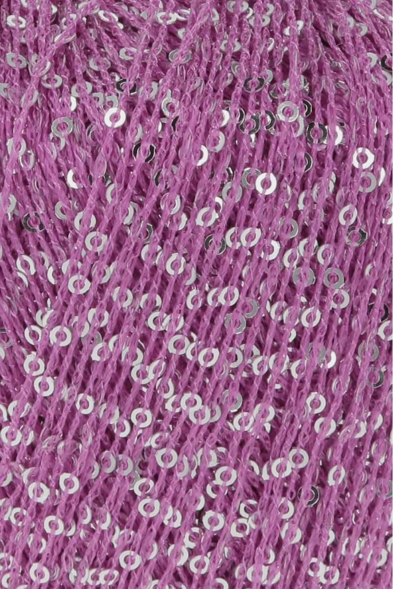 Lang Yarns Paillettes – 25g / 112m – Pink/Pink (0085) – detail