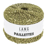 Lang Yarns Paillettes – 25g / 112m – Kiwi/Gold (0097)