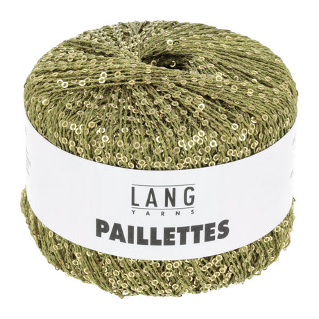 Lang Yarns Paillettes – 25g / 112m – Kiwi/Gold (0097)