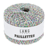 Lang Yarns Paillettes – 25g / 112m – White/Multicolour (0101)