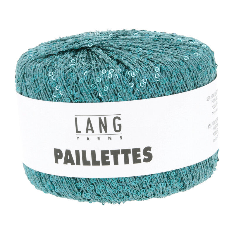 Lang Yarns Paillettes – 25g / 112m – Petrol (0188)