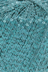 Lang Yarns Paillettes – 25g / 112m – Petrol (0188) – detail