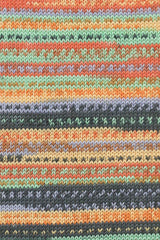 Lang Yarns Merino 120 Color – 100g / 240m – Mint/Corn/Lilac/Orange (0008) – detail