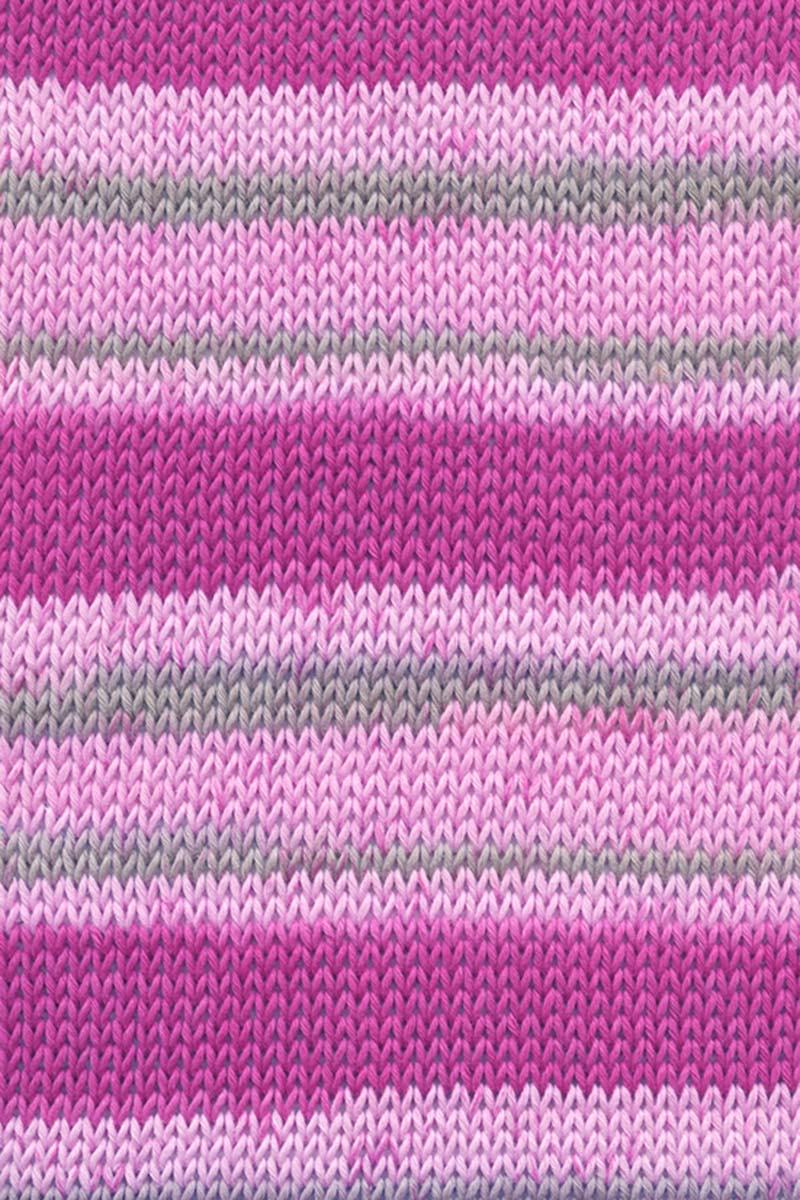 Lang Yarns Handarbeitsgarn Color – Fuchsia/Pink/Beige Printed (0065) – colour texture