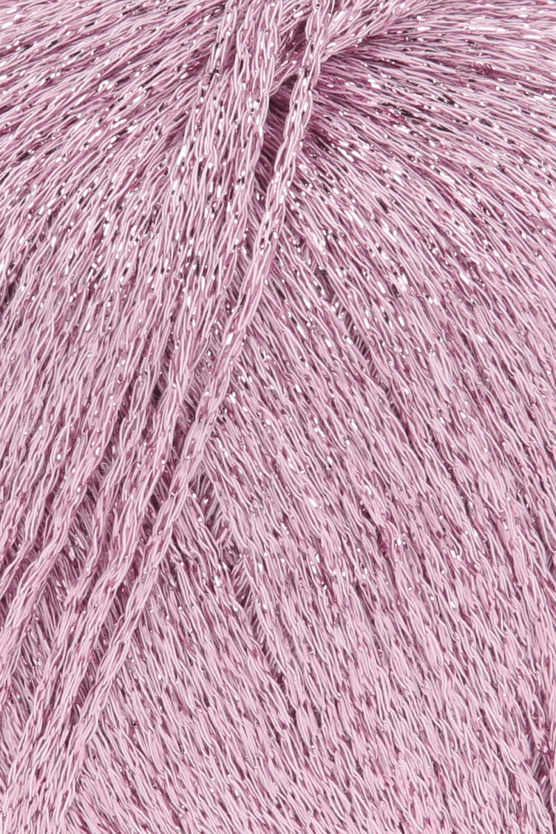 Lang Yarns Lamé Soft – 50g / 190m – Rose (0009) – detail