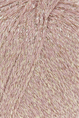 Lang Yarns Lamé Soft – 50g / 190m – Dusky Pink (0048) – detail