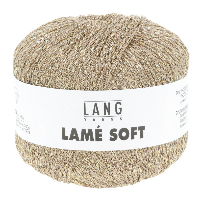 Lang Yarns Lamé Soft – 50g / 190m – Gold (0050)