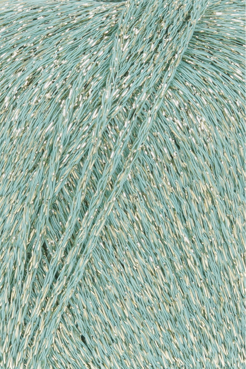 Lang Yarns Lamé Soft – 50g / 190m – Mint (0058) – detail