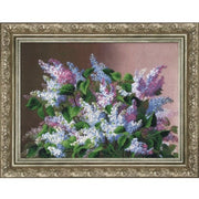 Springtime Lilac Bouquet Charivna Mit Beadwork kit