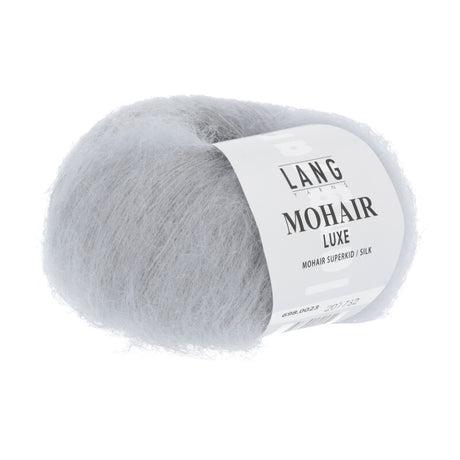 Lang Yarns Mohair Luxe Yarn, 175m / 25g – Silver (0023)