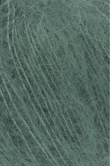 Lang Yarns Mohair Luxe Yarn, 175m / 25g – Ivy (0093), yarn texture