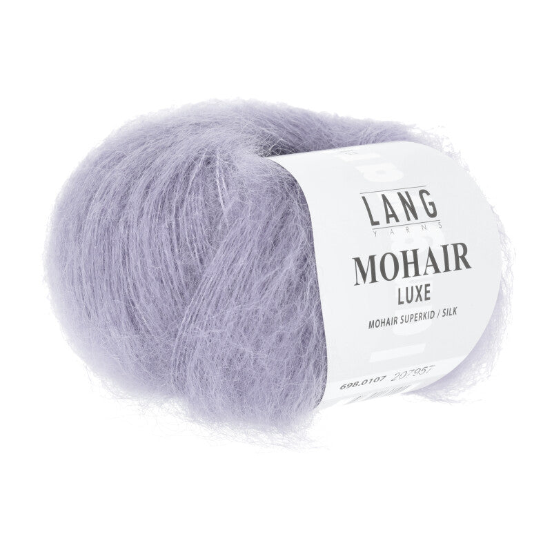 Lang Yarns Mohair Luxe Yarn, 175m / 25g – Lilac (0107)