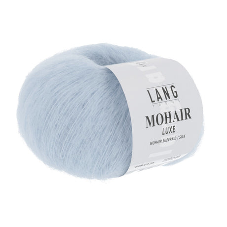 Lang Yarns Mohair Luxe Yarn, 175m / 25g – Ice Blue (0120)
