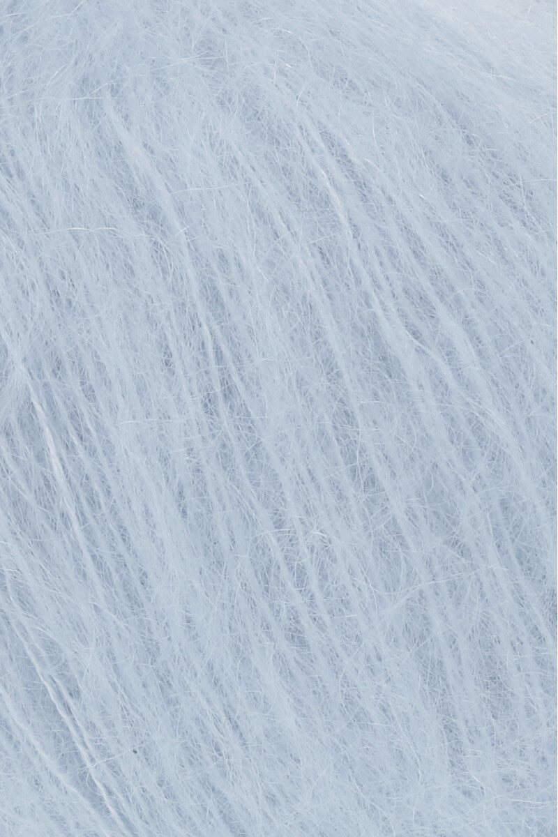 Lang Yarns Mohair Luxe Yarn, 175m / 25g – Ice Blue (0120), yarn texture