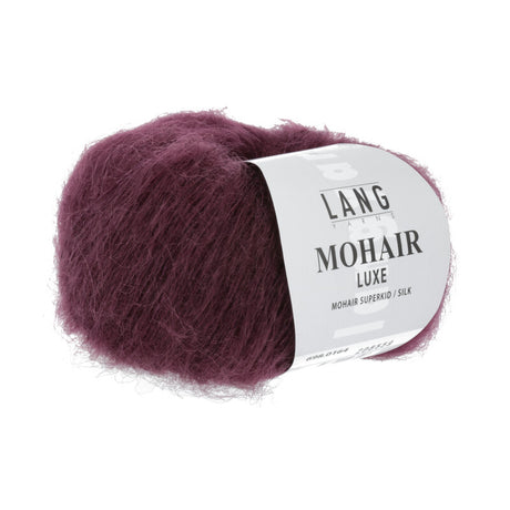 Lang Yarns Mohair Luxe Yarn, 175m / 25g – Wine (0164)