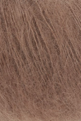 Lang Yarns Mohair Luxe Yarn, 175m / 25g – Cognac (0168), yarn texture