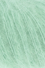 Lang Yarns Mohair Luxe Yarn, 175m / 25g – Sea Foam (0172), yarn texture