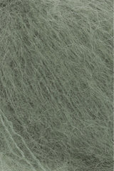 Lang Yarns Mohair Luxe Yarn, 175m / 25g – Olive (0198), yarn texture