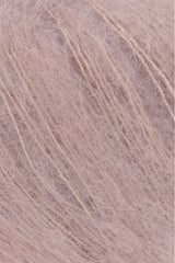 Lang Yarns Mohair Luxe Yarn, 175m / 25g – Light Dusky Pink (0248), yarn texture