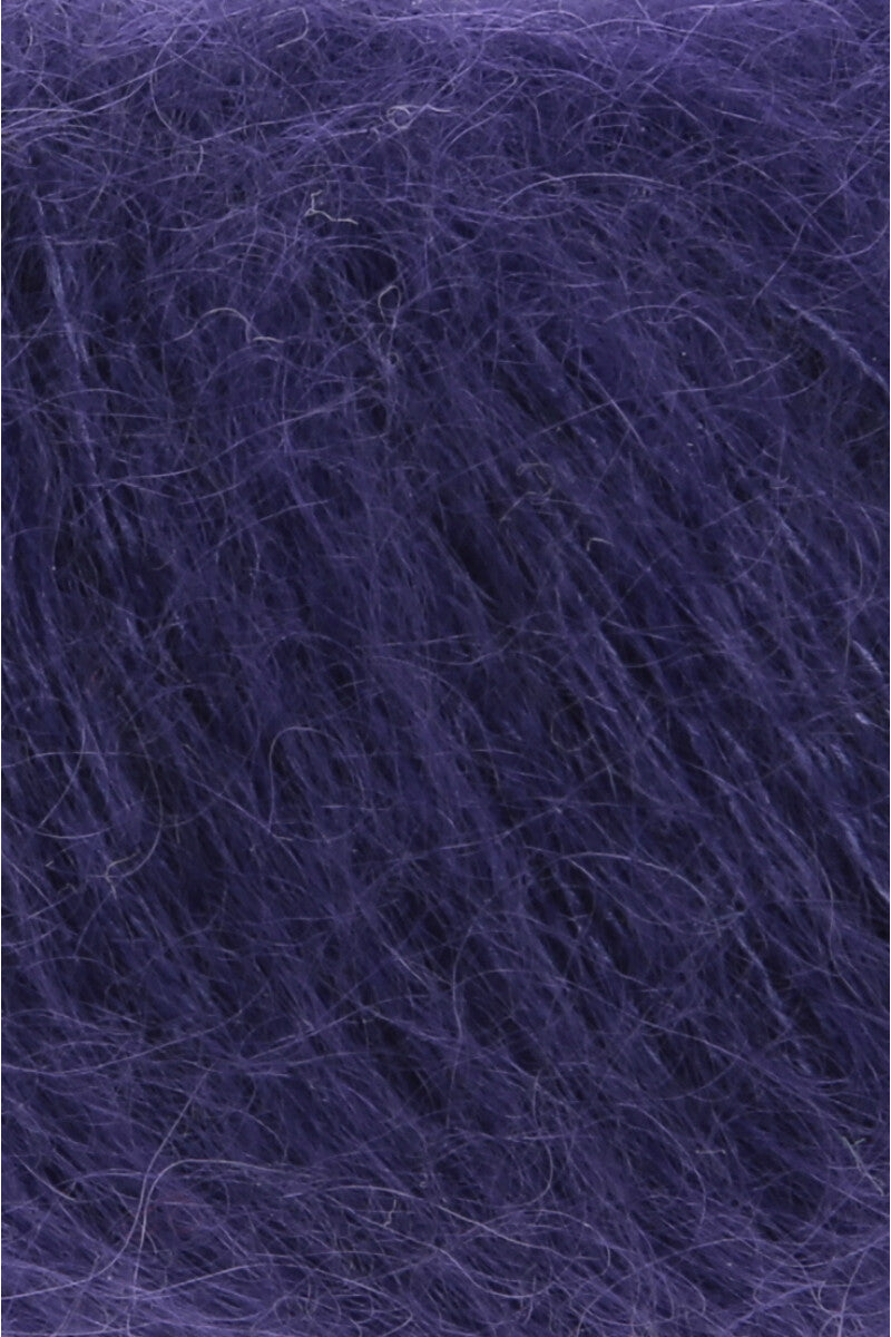 Lang Yarns Mohair Luxe Yarn, 175m / 25g – Royal Purple (0290), yarn texture