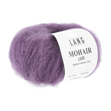 Lang Yarns Mohair Luxe Yarn, 175m / 25g – Middle Purple (0346)